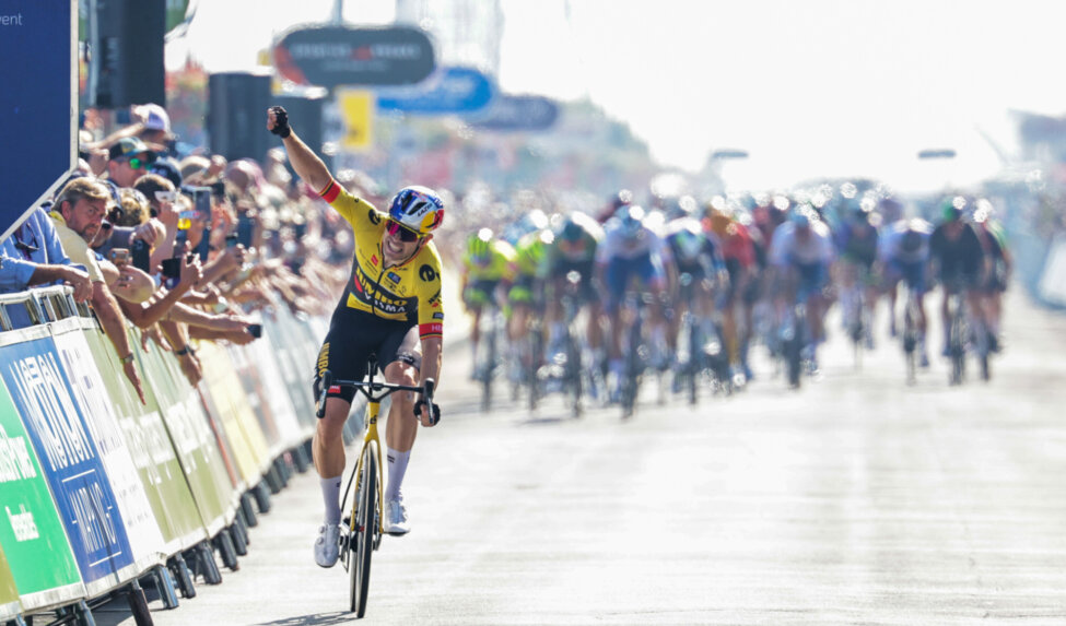 Van Aert rides solo to stage win in Tour of Britain